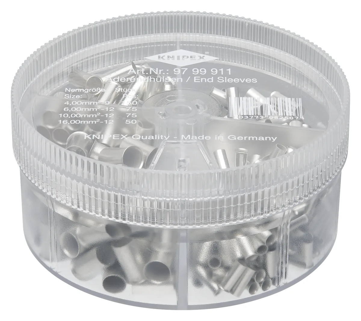 KNIPEX 97 99 911 Assortment boxes with 350 insulated wire ferrules 4 parts thumbnail 2