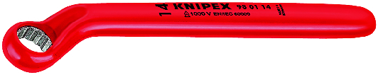 Cờ lê một đầu vòng SW14mm cách điện KNIPEX 98 01 14, chuẩn VDE 1000V thumbnail 2