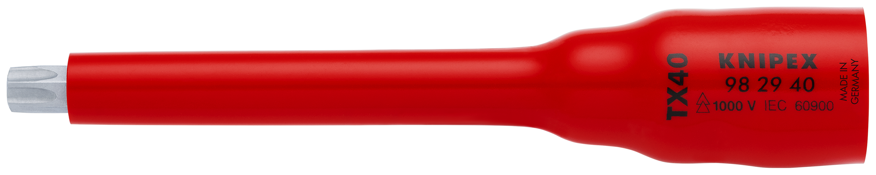 KNIPEX 98 29 40 Socket 3/8'' for TX40 123 mm