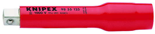 KNIPEX 98 35 125 Extension bar with internal/external square 3/8" 125 mm
