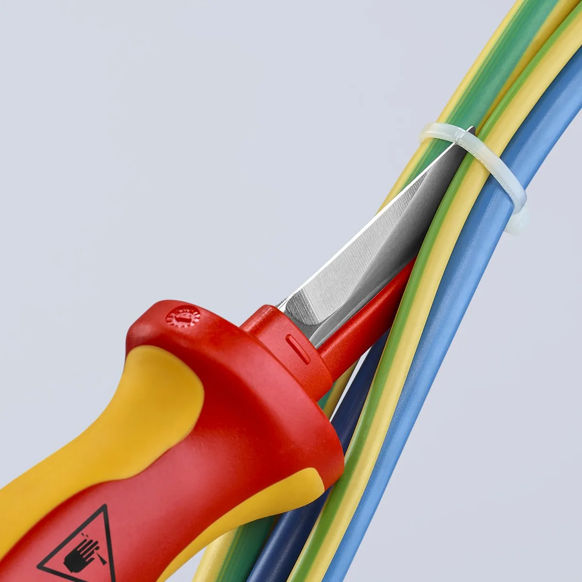 Dao rọc cáp Knipex 98 54 – Lưỡi thẳng cách điện, dài 190 mm thumbnail 5