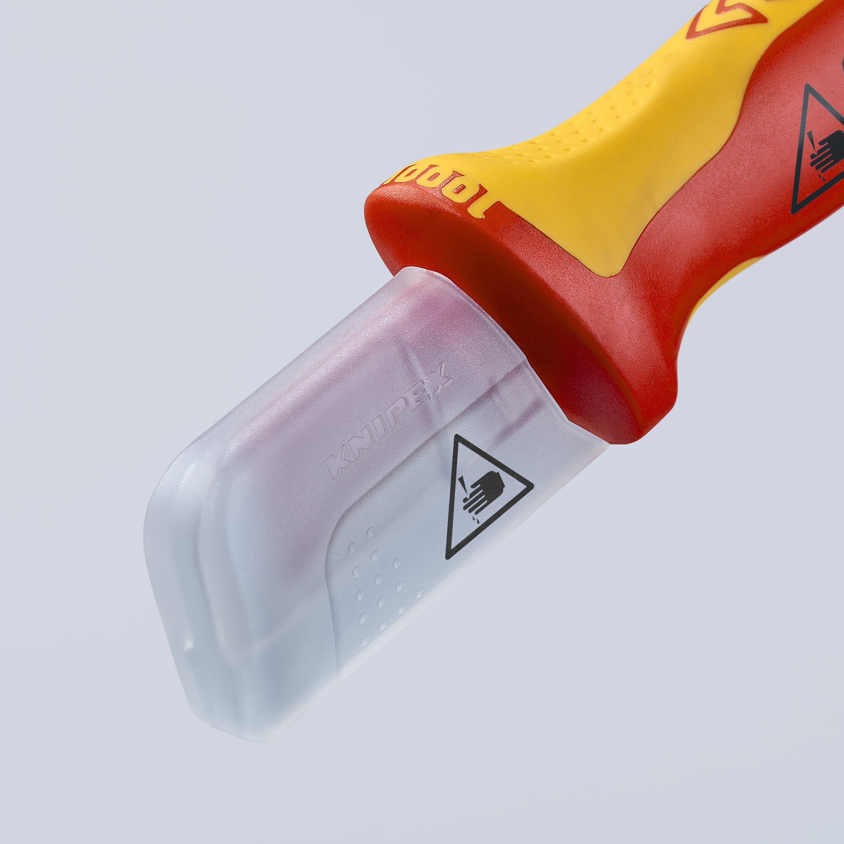 KNIPEX 98 55 SB Stripping Knife with guide shoe 180 mm insulated with multi-component grips, VDE-tested thumbnail 7