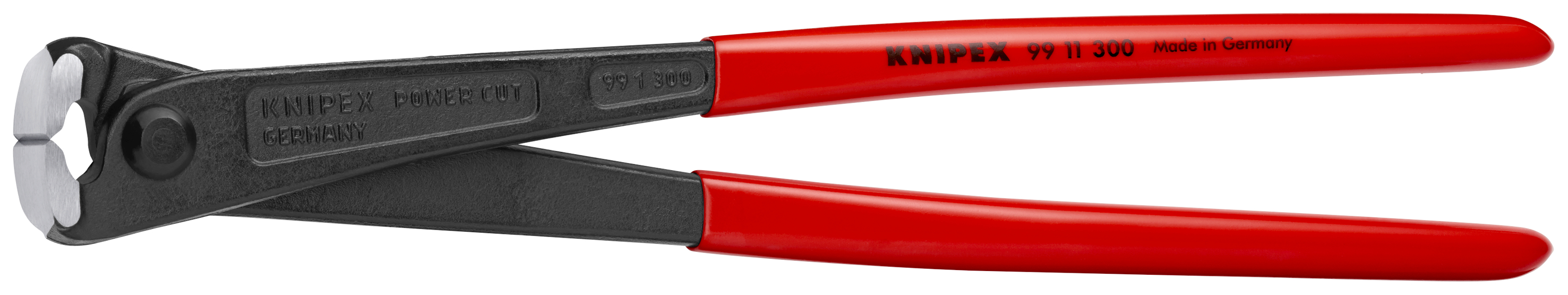 KNIPEX 99 11 300 SB High Leverage Concreters' Nipper high lever transmission 300 mm black atramentized with plastic coating polished thumbnail 3