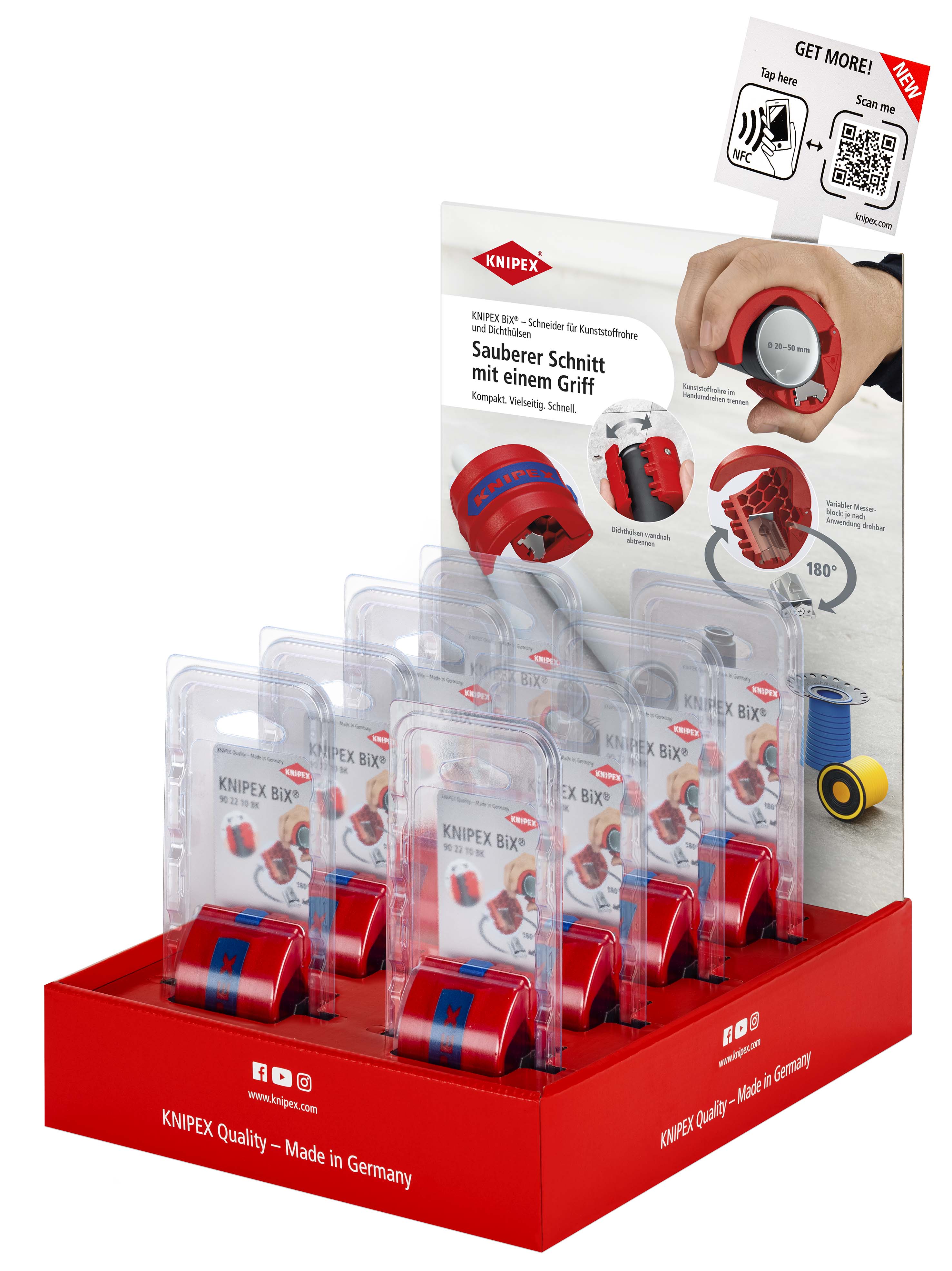 KNIPEX 00 18 01 V43 LE Counter display empty for 8 x 90 22 10 BK 305 mm thumbnail 2