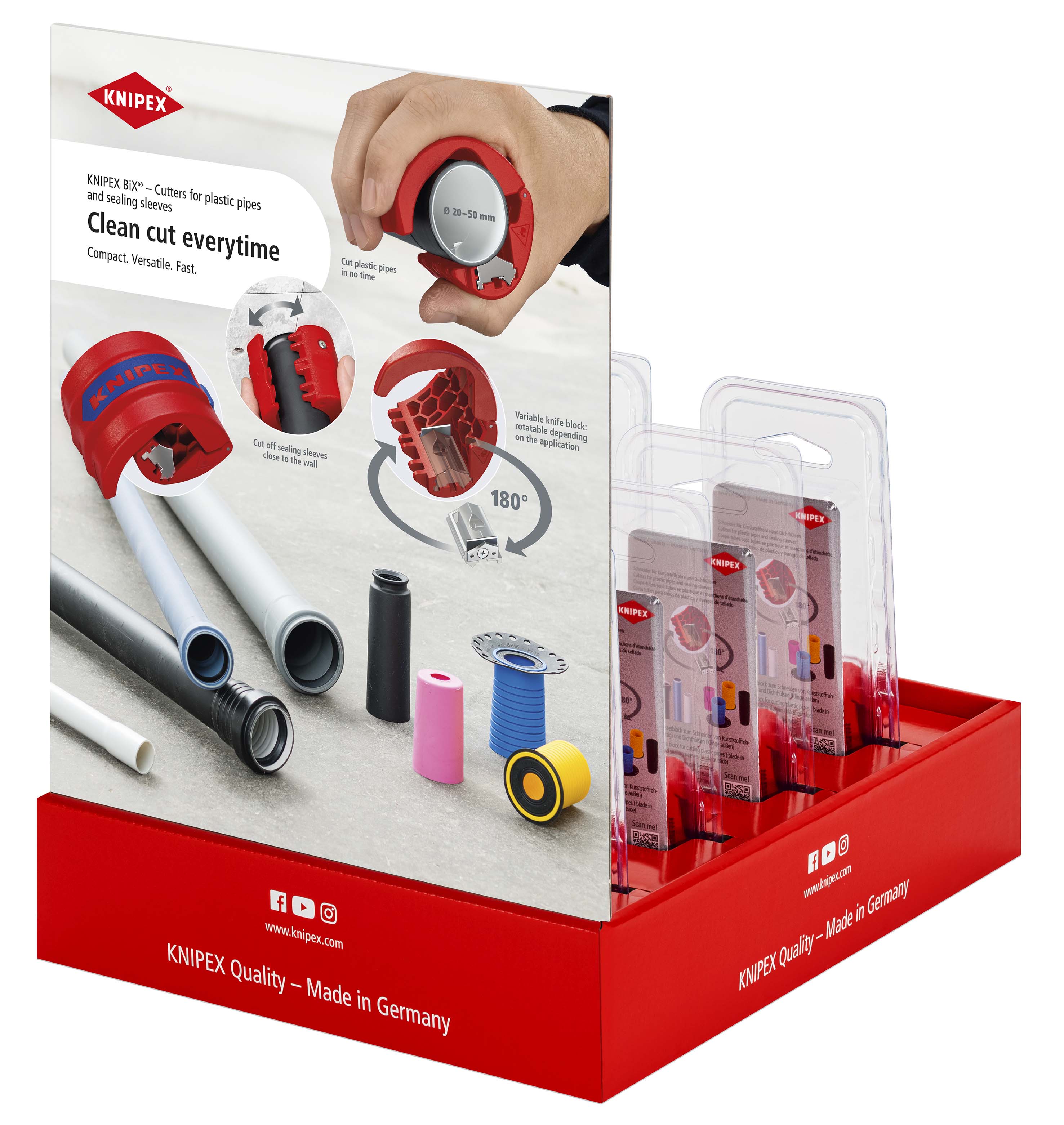 KNIPEX 00 18 01 V43 LE Counter display empty for 8 x 90 22 10 BK 305 mm thumbnail 4