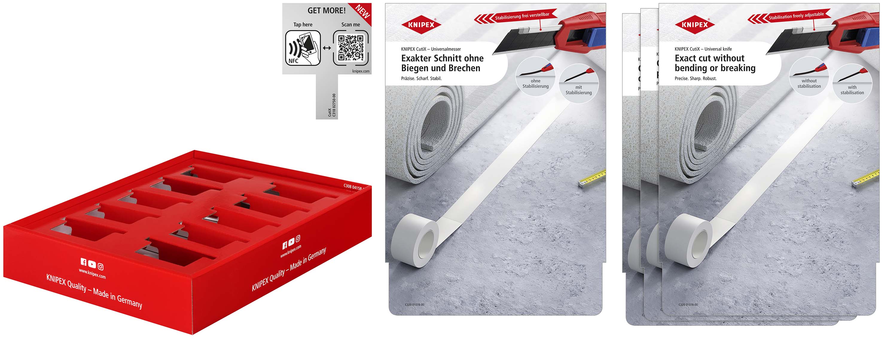 KNIPEX 00 18 01 V44 LE Counter display empty for 10 x 90 10 165 BK 305 mm