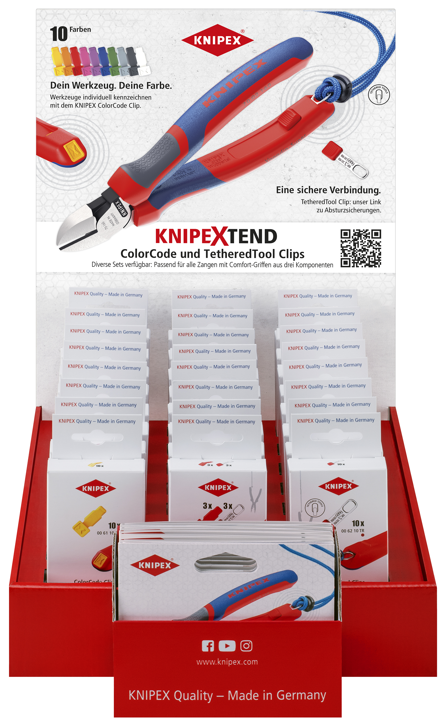 KNIPEX 00 18 01 V47 LE TEND counter display empty 350 mm thumbnail 4