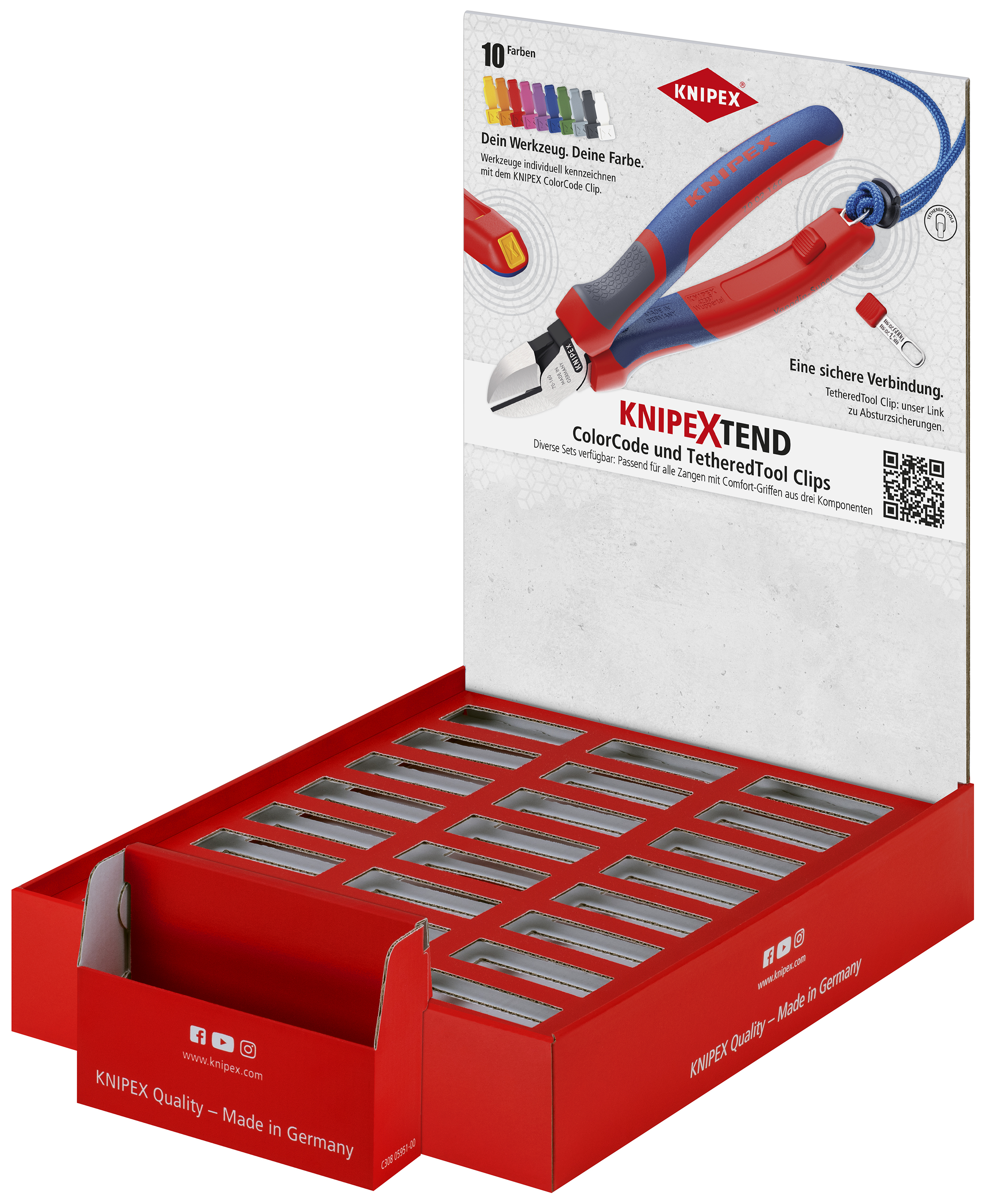 KNIPEX 00 18 01 V47 LE TEND counter display empty 350 mm