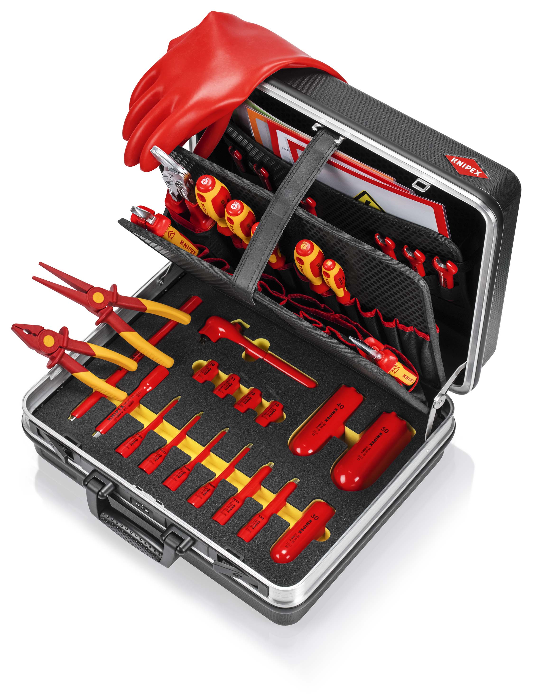 KNIPEX 00 21 05 EV Tool case "Basic" E-Mobility 34 parts 410 mm