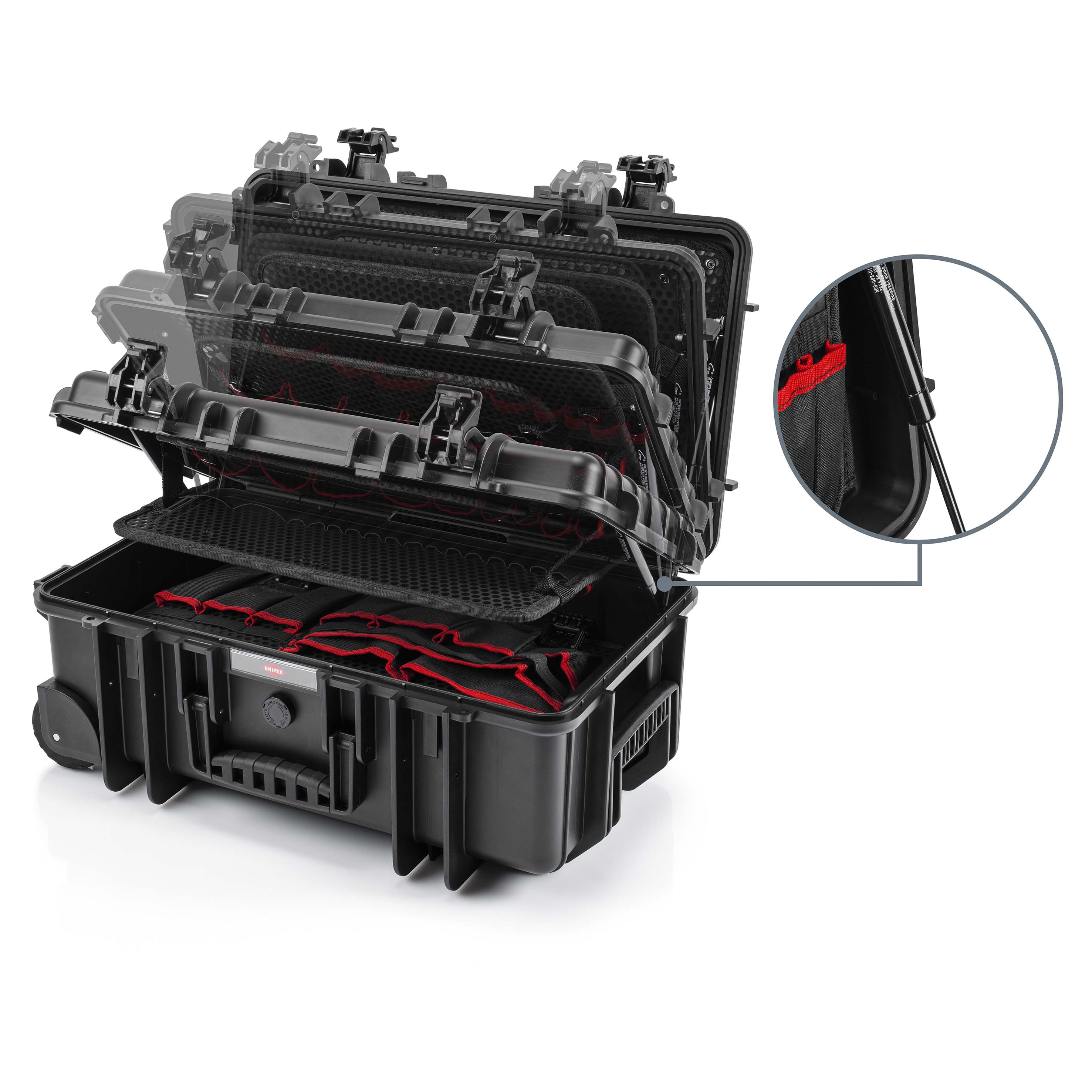 KNIPEX 00 21 33 E Tool case "Robust26 Move" Electric 22 parts 550 mm thumbnail 5