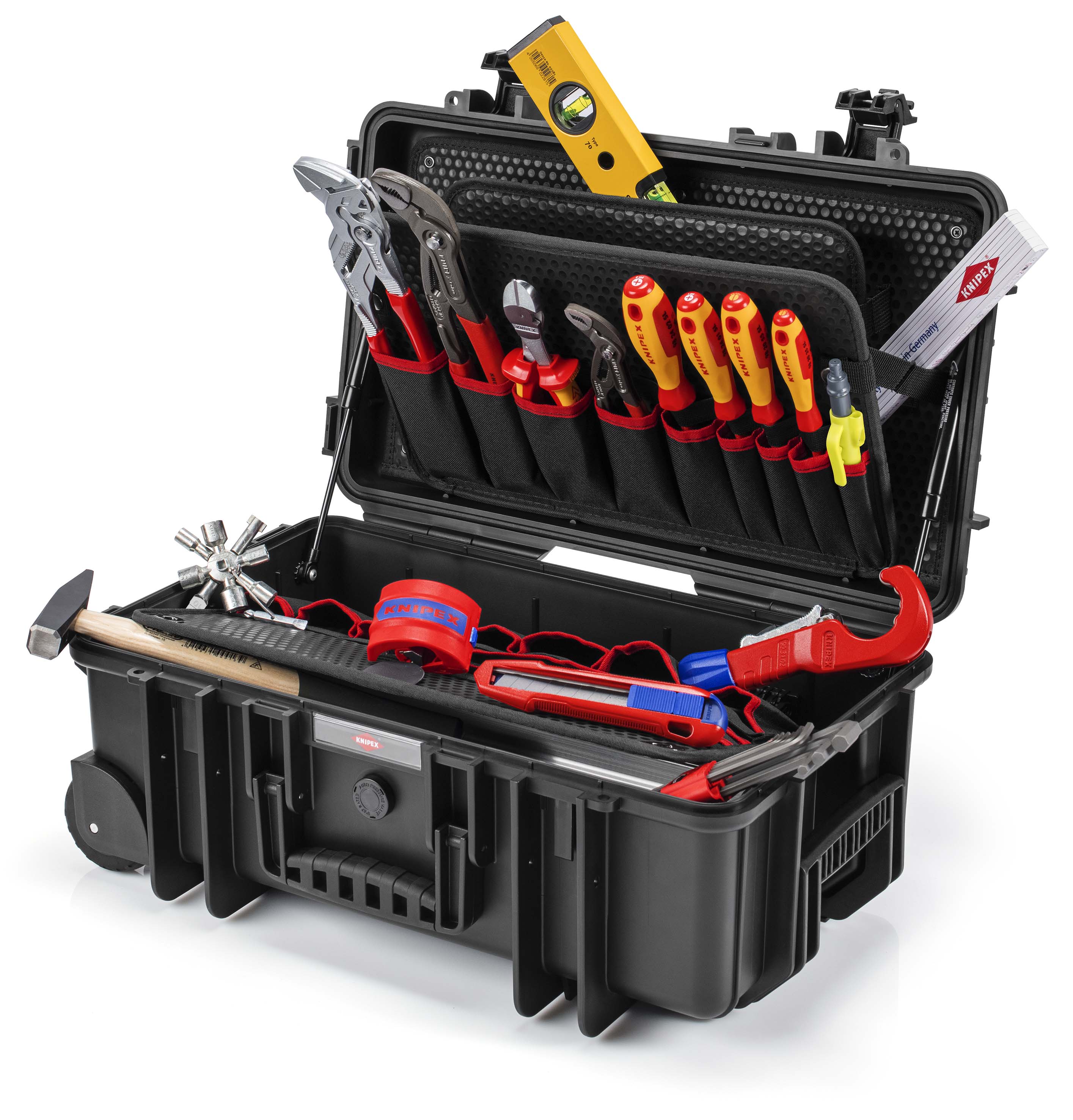 KNIPEX 00 21 33 S Tool case "Robust26 Move" Plumbing 17 parts