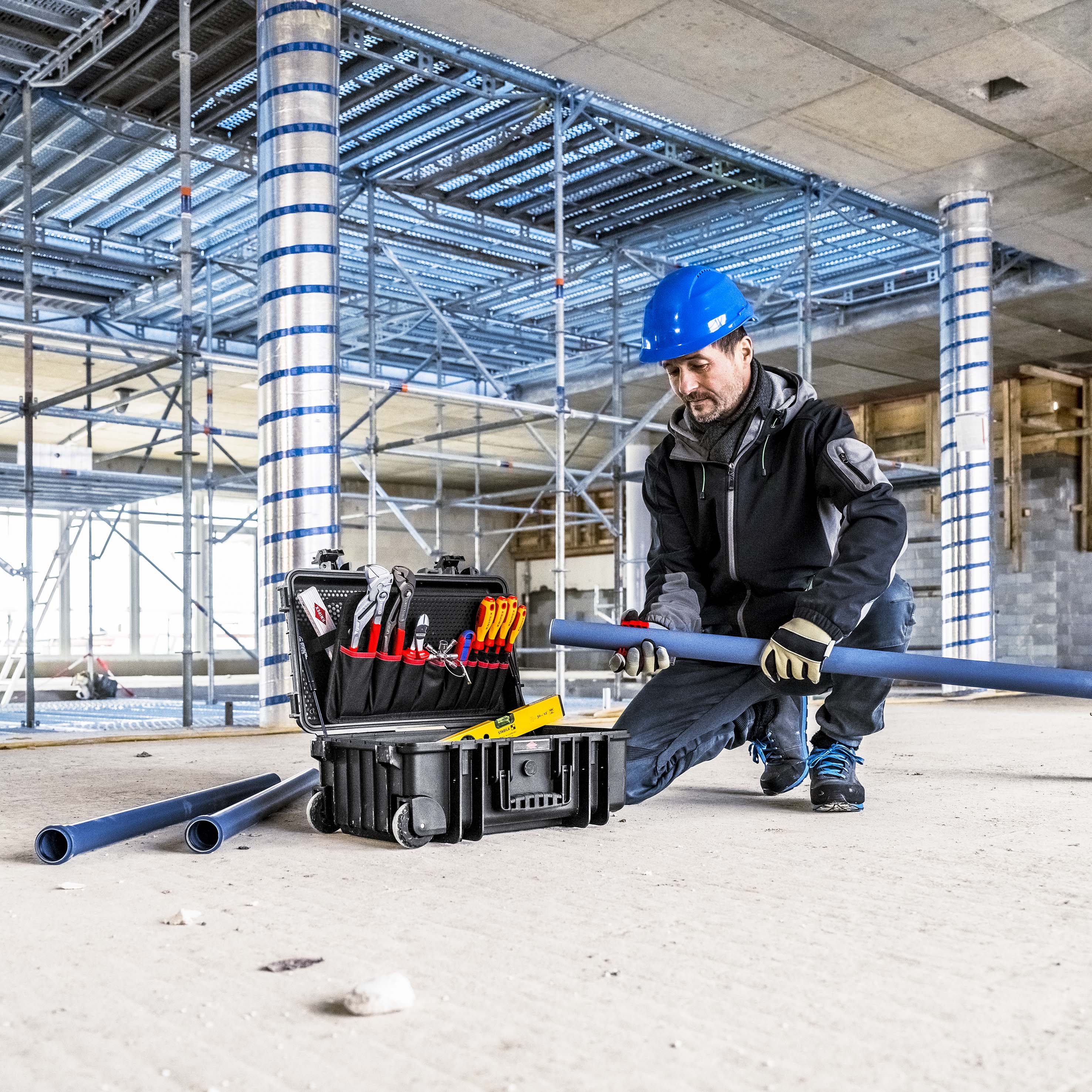 KNIPEX 00 21 33 S Tool case "Robust26 Move" Plumbing 17 parts thumbnail 3