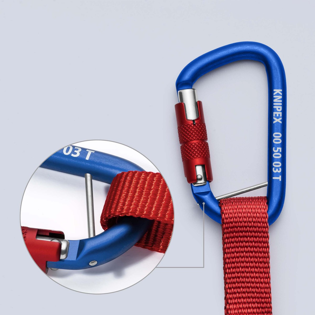 Dây giữ rơi và phụ kiện Tethered KNIPEX 00 50 13 T BK, dài 186mm thumbnail 5