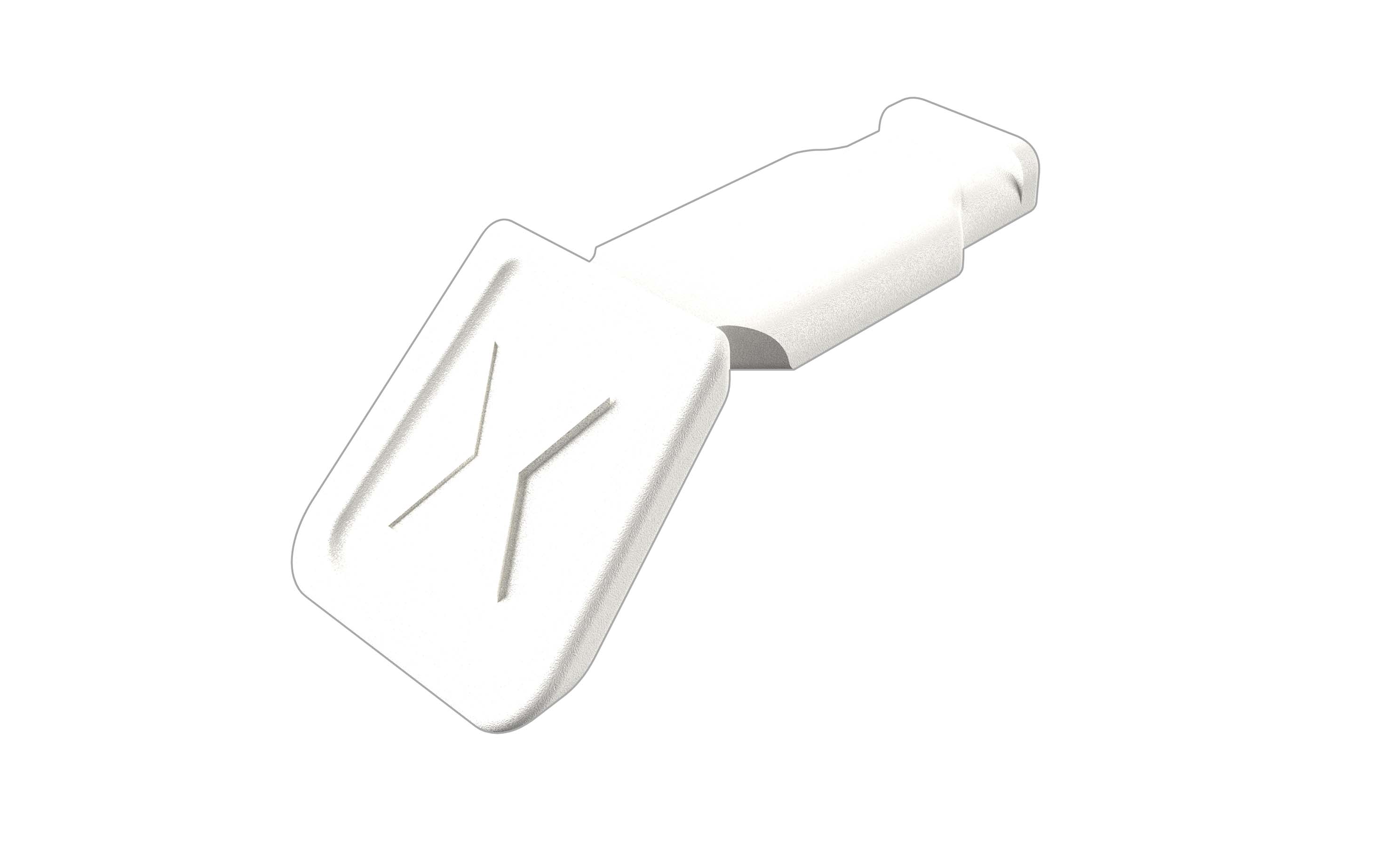 KNIPEX 00 61 10 CW ColorCode Clips white (10 pieces) 21 mm thumbnail 4