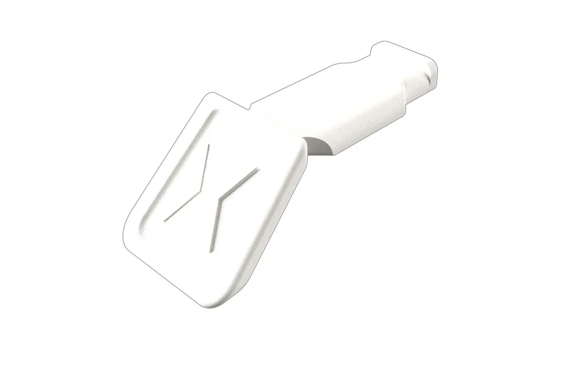 KNIPEX 00 61 10 CW ColorCode Clips white (10 pieces) 21 mm thumbnail 2