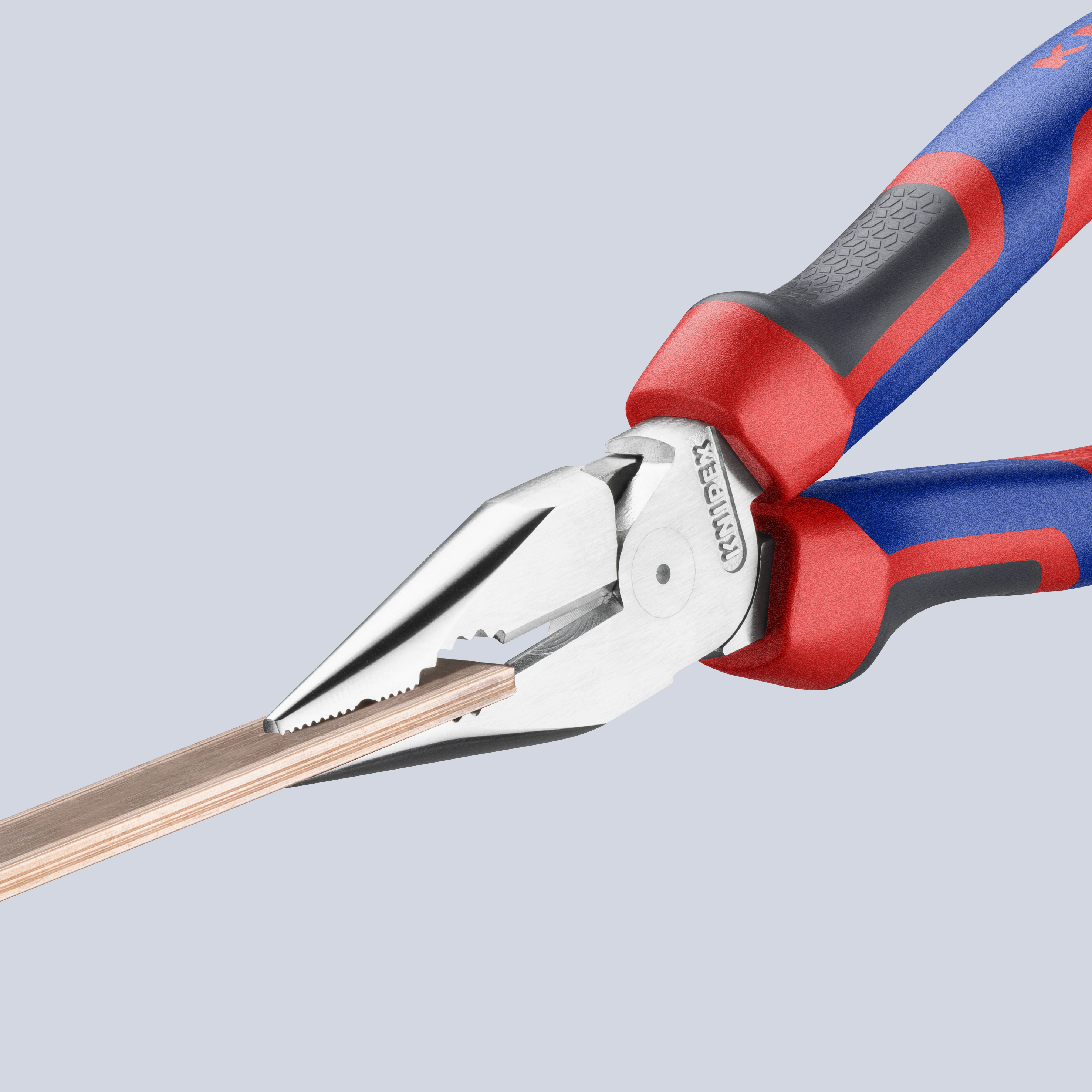 KNIPEX 08 25 185 SB Needle-Nose Combination Pliers 185 mm chrome-plated with comfort handles polished thumbnail 3