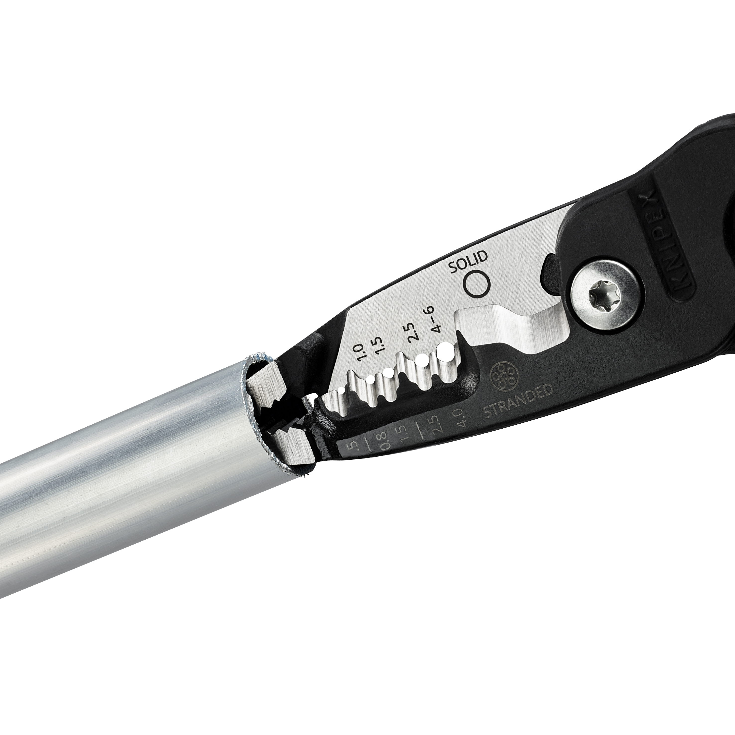 KNIPEX 13 71 200 ME SB WireStripper metric version 200 mm black atramentized with plastic coating polished thumbnail 6