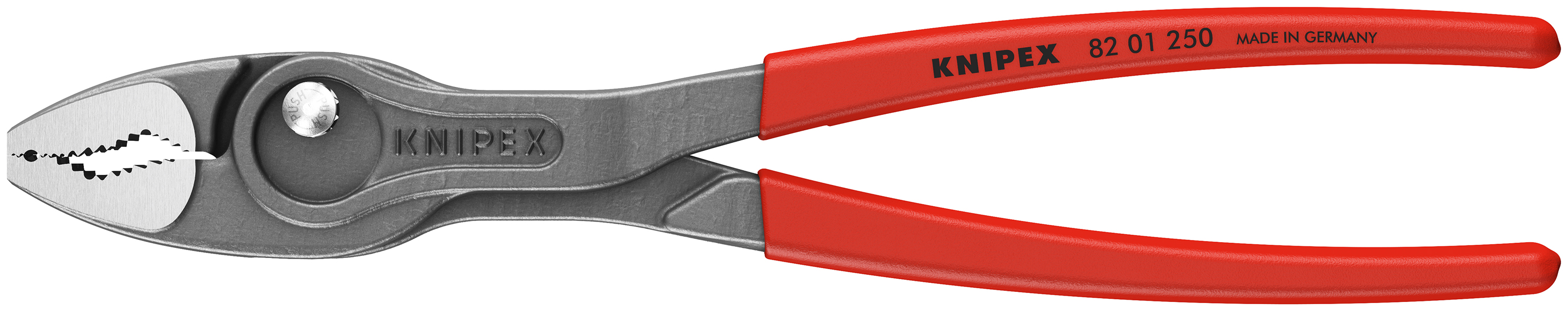 KNIPEX 82 01 250 SB TwinGrip Front and side gripping pliers 250 mm grey atramentized with non-slip plastic coating polished thumbnail 6