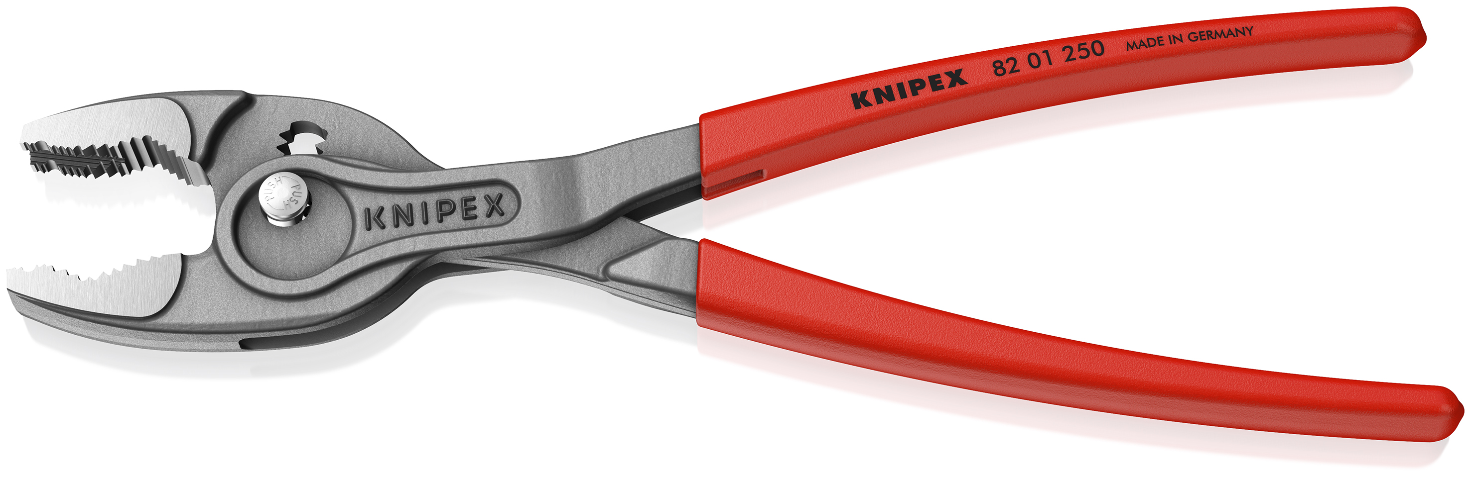 KNIPEX 82 01 250 SB TwinGrip Front and side gripping pliers 250 mm grey atramentized with non-slip plastic coating polished thumbnail 2