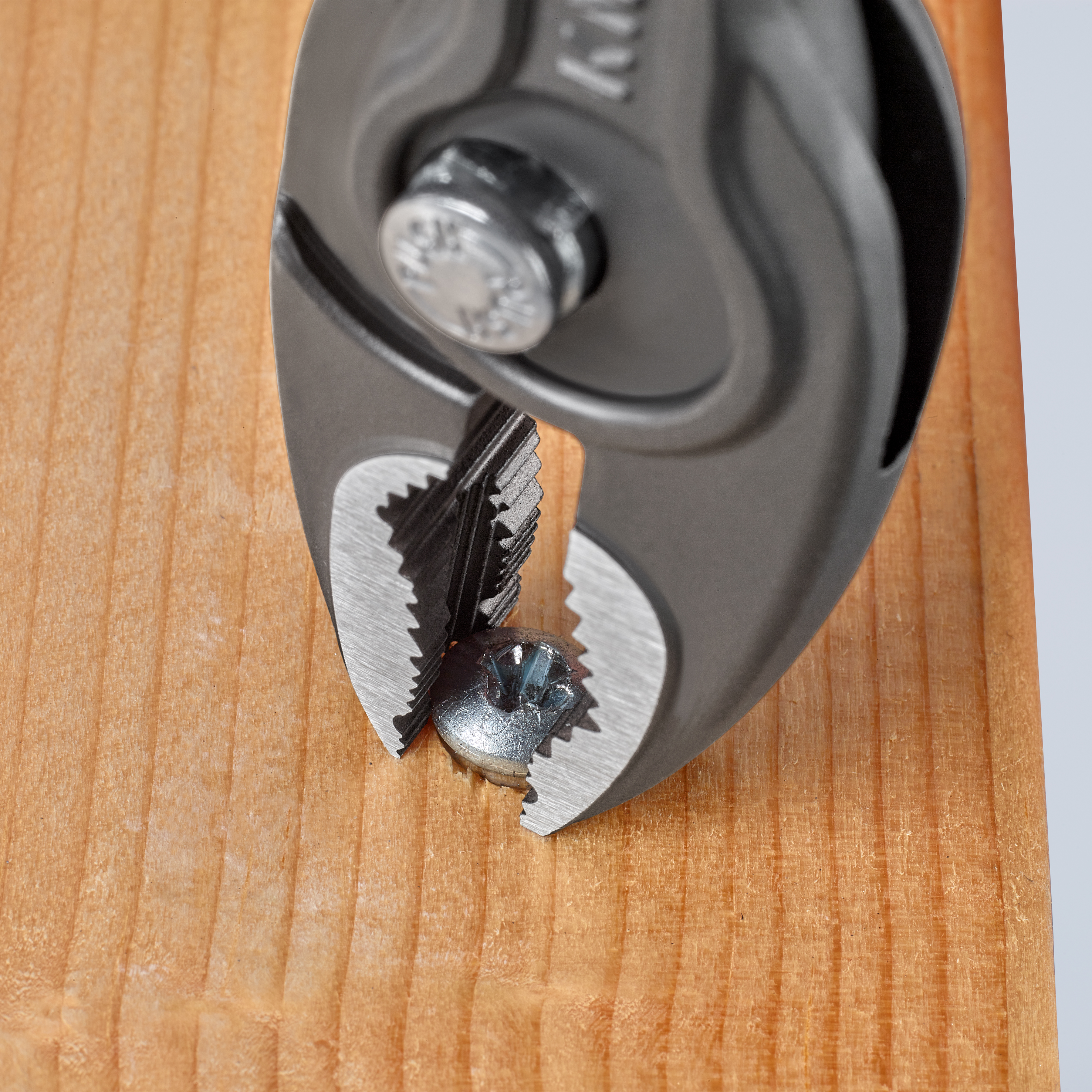 KNIPEX 82 02 200 SB TwinGrip Front and side gripping pliers 200 mm grey atramentized with comfort handles polished thumbnail 8