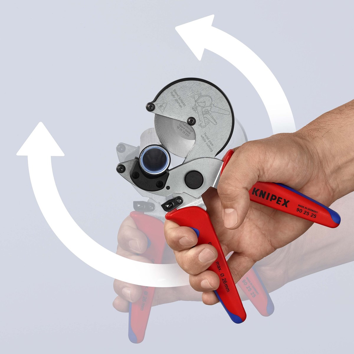 Kéo cắt ống composite KNIPEX 90 25 25 E01, chính hãng CHLB Đức thumbnail 8
