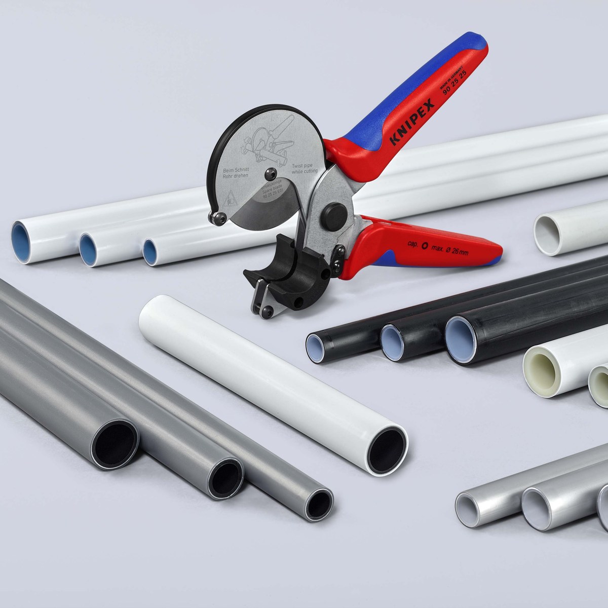 Dụng cụ cắt ống nhựa composite và nhựa cứng KNIPEX 90 25 25 đường kính từ Ø6 đến Ø35mm thumbnail 8