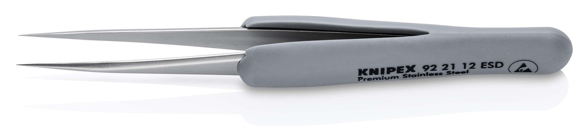 Nhíp gắp linh kiện chính xác KNIPEX 92 21 12 ESD, dài 112mm