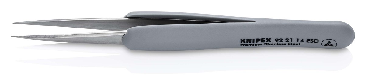 Nhíp gắp linh kiện chính xác KNIPEX 92 21 14 ESD, dài 130mm