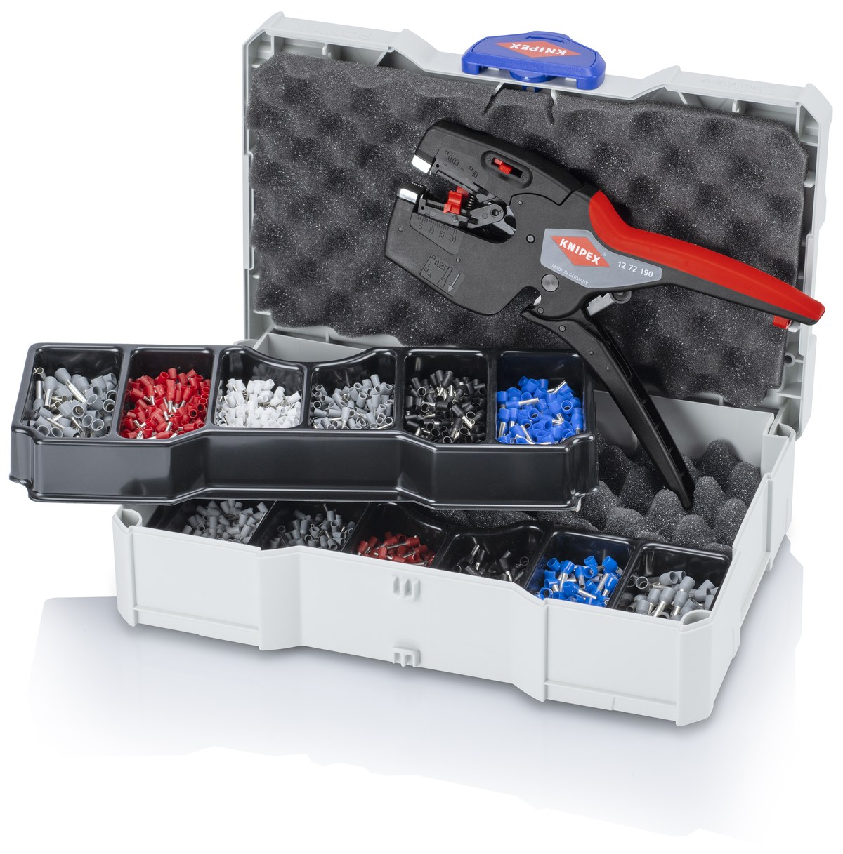 Bộ phụ kiện đầu cốt và cosse KNIPEX 97 90 27, dài 265mm