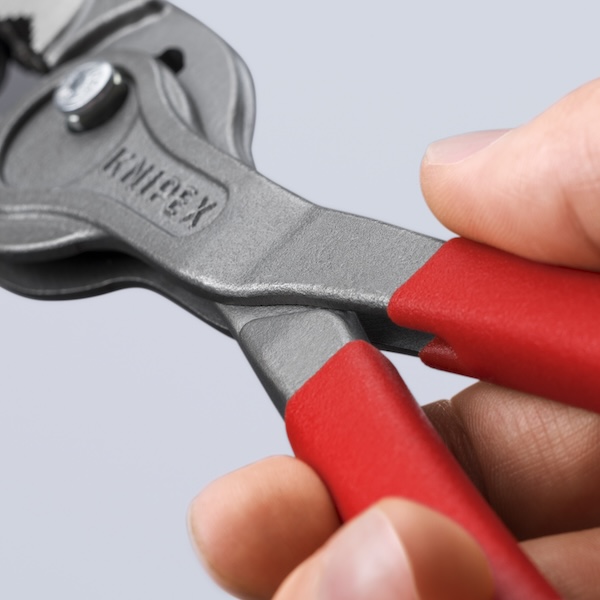 KNIPEX 82 01 250 TwinGrip Front and side gripping pliers 250 mm grey atramentized with non-slip plastic coating polished thumbnail 4