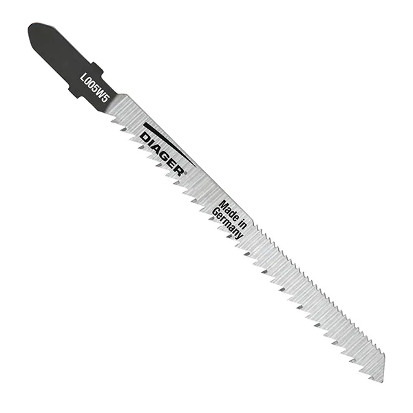 Bộ 5 lưỡi cưa lọng gỗ 100mm DIAGER L005W5, răng kép đối xứng, cưa gỗ độ dày 2.5-35mm