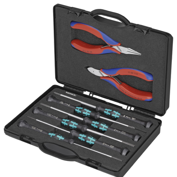 Bộ kìm điện tử KNIPEX 00 20 18, 8 chi tiết 215mm