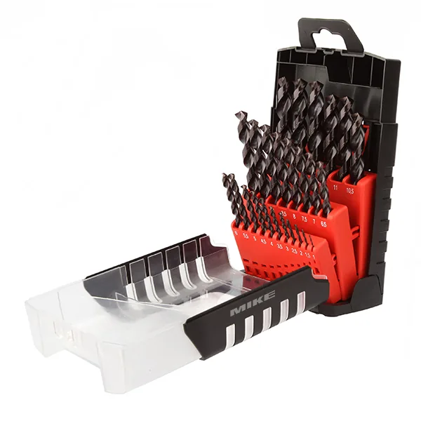 Bộ mũi khoan thép 25 chi tiết size Ø1-13mm DIAGER 706D, vật liệu HSS G3 phủ TiAlN, đầu mũi 135°