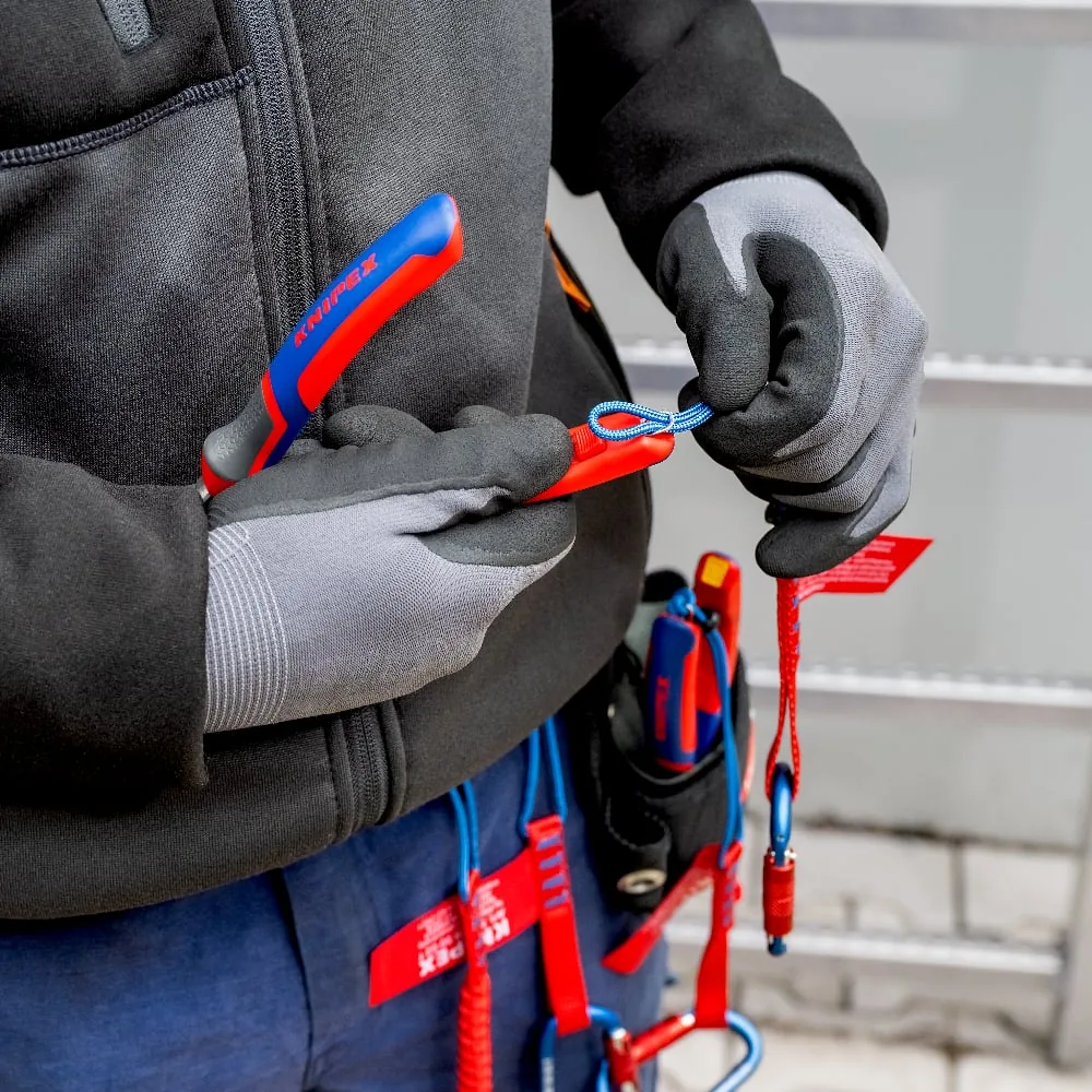 KNIPEX 00 62 10 TR TetheredTool Clips red (10 pieces) 30 mm thumbnail 4