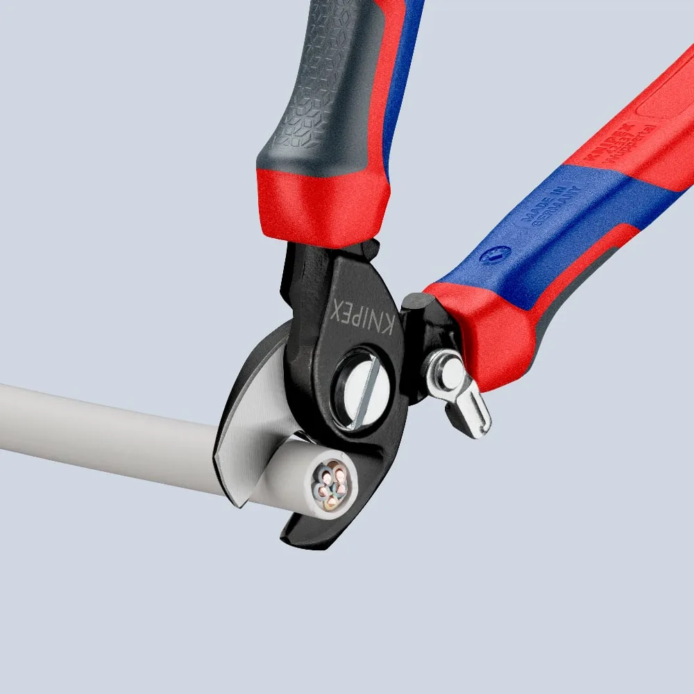 KNIPEX 95 22 165 Cable Shears With opening spring 165 mm burnished with comfort handles thumbnail 7