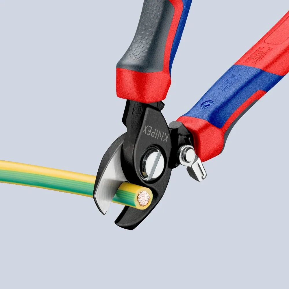 KNIPEX 95 22 165 Cable Shears With opening spring 165 mm burnished with comfort handles thumbnail 6