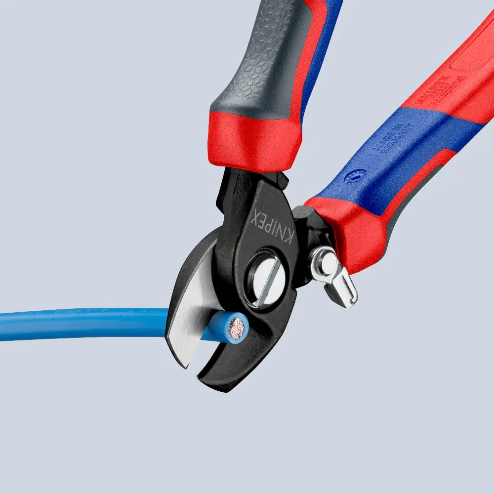 KNIPEX 95 22 165 Cable Shears With opening spring 165 mm burnished with comfort handles thumbnail 5