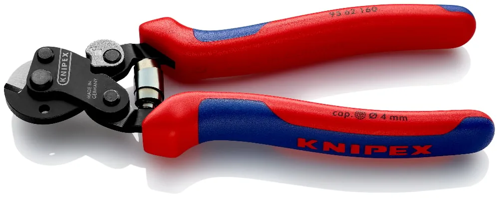 KNIPEX 95 62 160 Wire Rope Cutter also for high-strength wire rope 160 mm burnished with multi-component handles burnished thumbnail 3