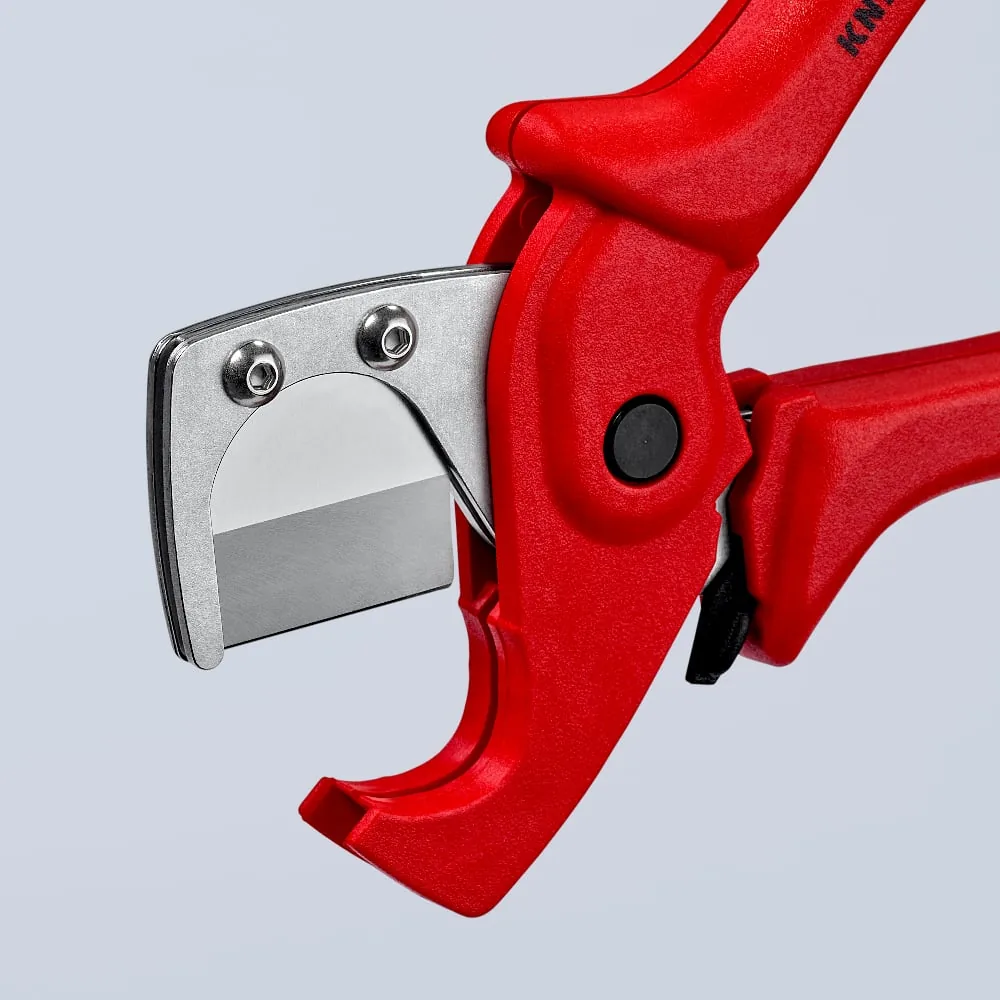 KNIPEX 90 25 185 Pipe cutter for plastic composite pipes 185 mm glass fibre reinforced plastic handles thumbnail 5