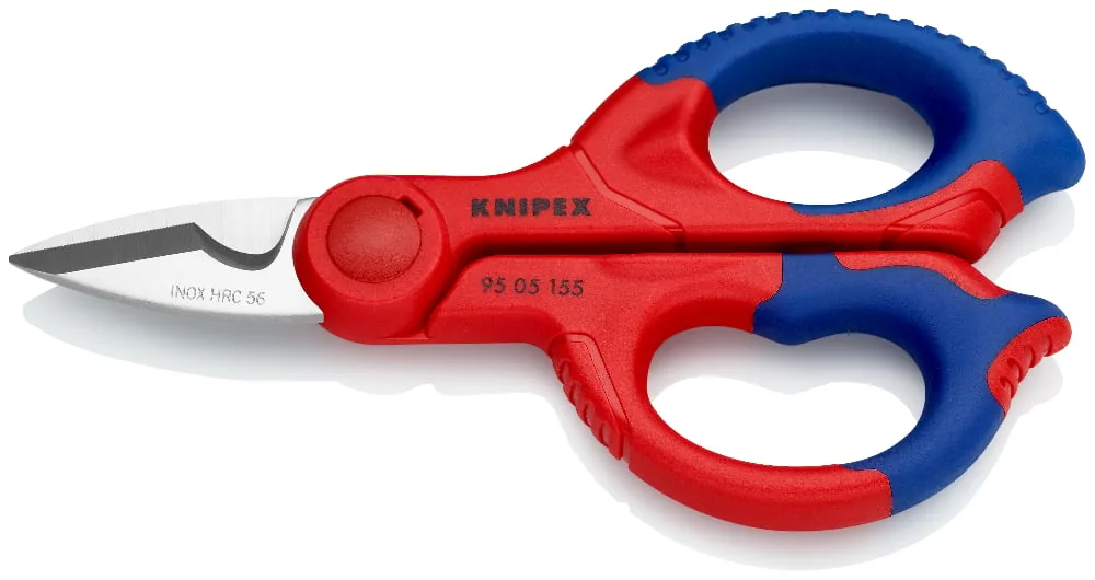Kéo thợ điện Knipex 95 05 155 SB, lưỡi có răng cưa, bao đeo thumbnail 2