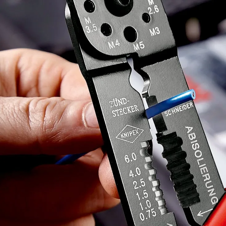 Kìm bấm cos trần KNIPEX 97 21 215 C, cắt cáp, tuốt dây, cắt bulông thumbnail 7