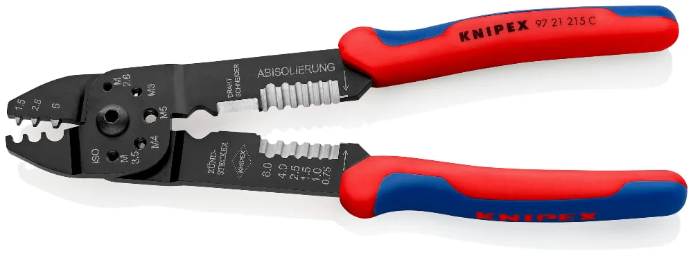 Kìm bấm cos trần KNIPEX 97 21 215 C, cắt cáp, tuốt dây, cắt bulông thumbnail 3