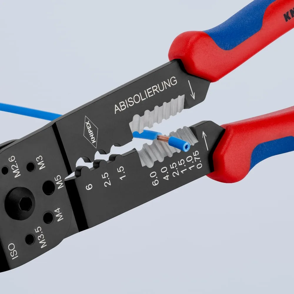 Kìm bấm cos KNIPEX 97 32 240, cắt cáp, tuốt dây, cắt ốc đồng thumbnail 5
