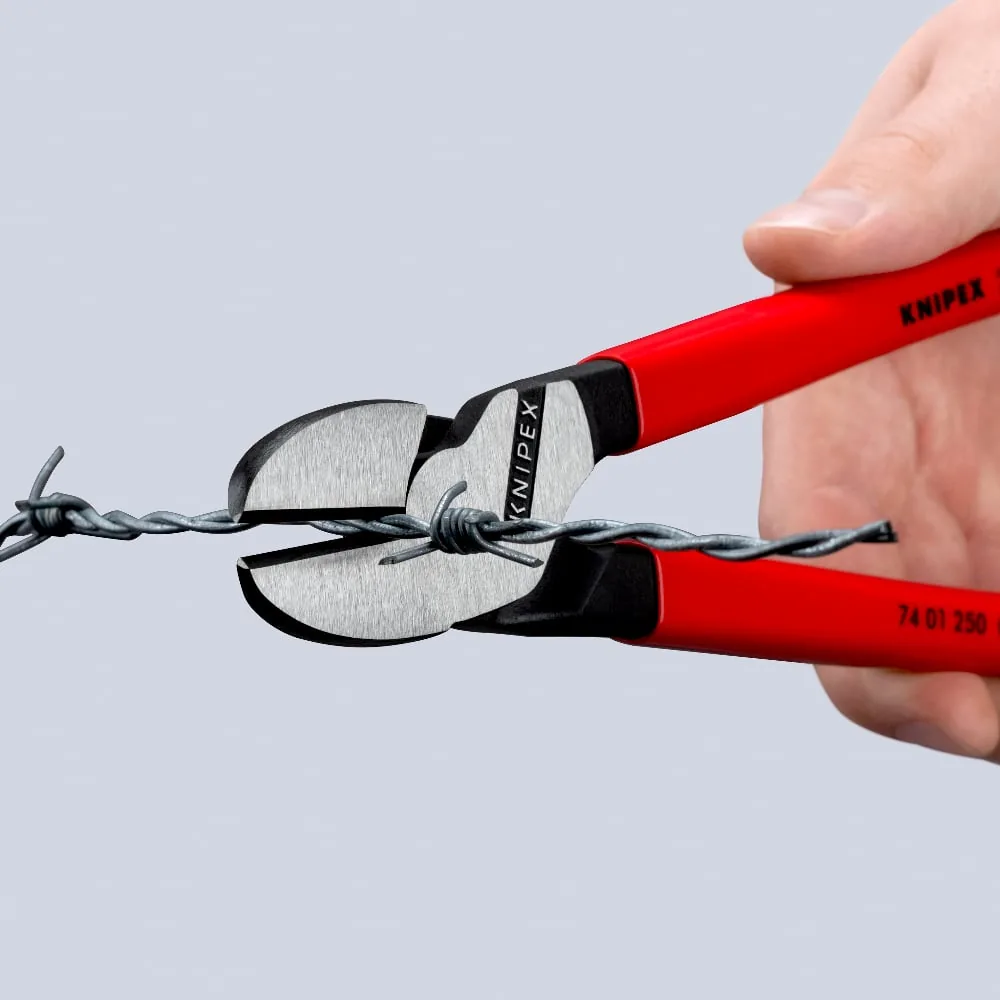 Kìm cắt cạnh cường lực KNIPEX 74 01 250 dài 250mm, cán bọc nhựa PVC nhúng trơn thumbnail 4
