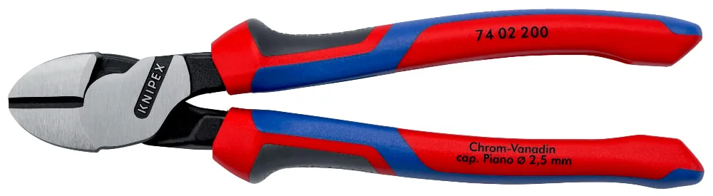 Kìm cắt cạnh cường lực KNIPEX 74 02 200, đầu mạ đen mài bóng thumbnail 2