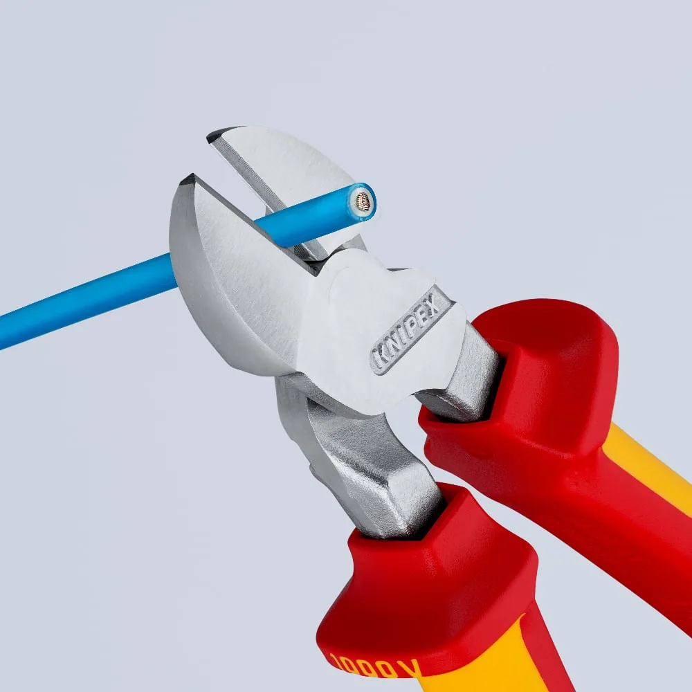 Kìm cắt cạnh cường lực KNIPEX 74 06 200 size 8 inch, cán cách điện 1000V thumbnail 5