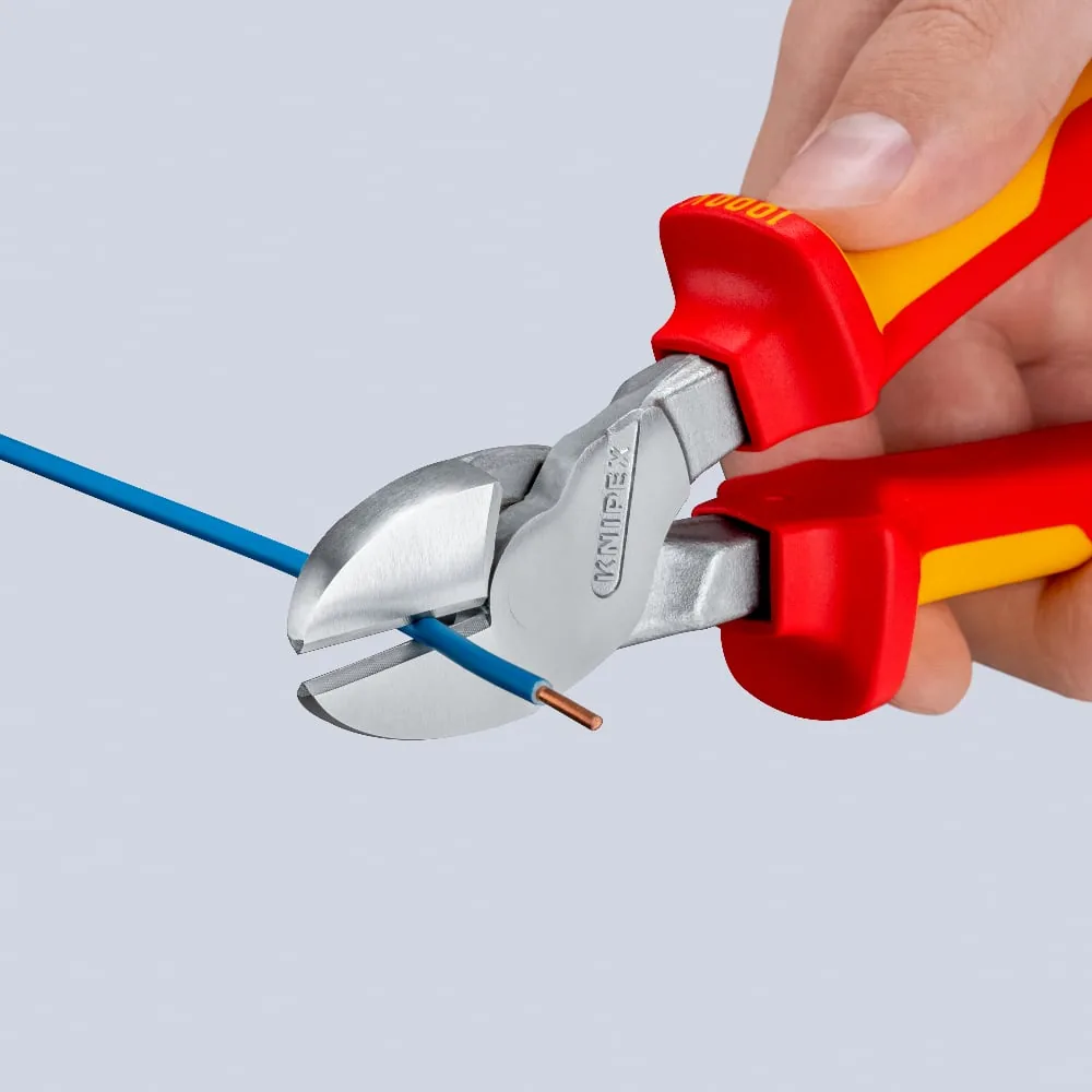 Kìm cắt cạnh cường lực KNIPEX 74 06 200 size 8 inch, cán cách điện 1000V thumbnail 6