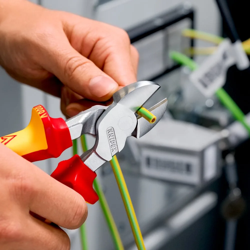 Kìm cắt cạnh cường lực KNIPEX 74 06 200 size 8 inch, cán cách điện 1000V thumbnail 8