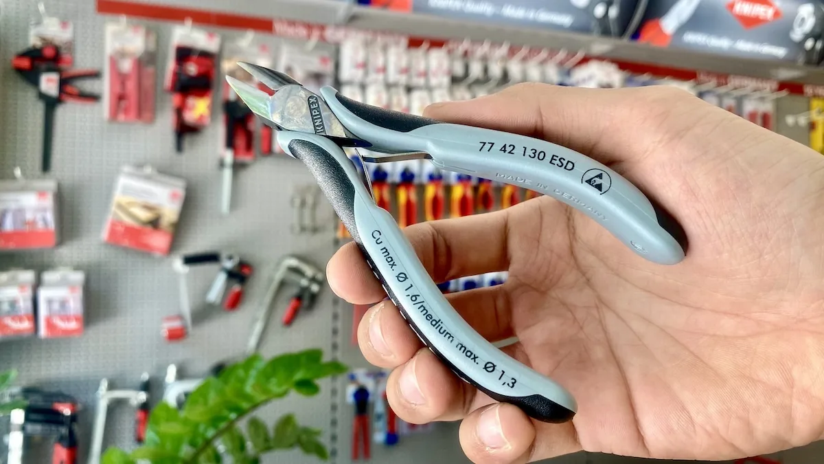 kim cat dien tu KNIPEX 77 42 130 ESD 1