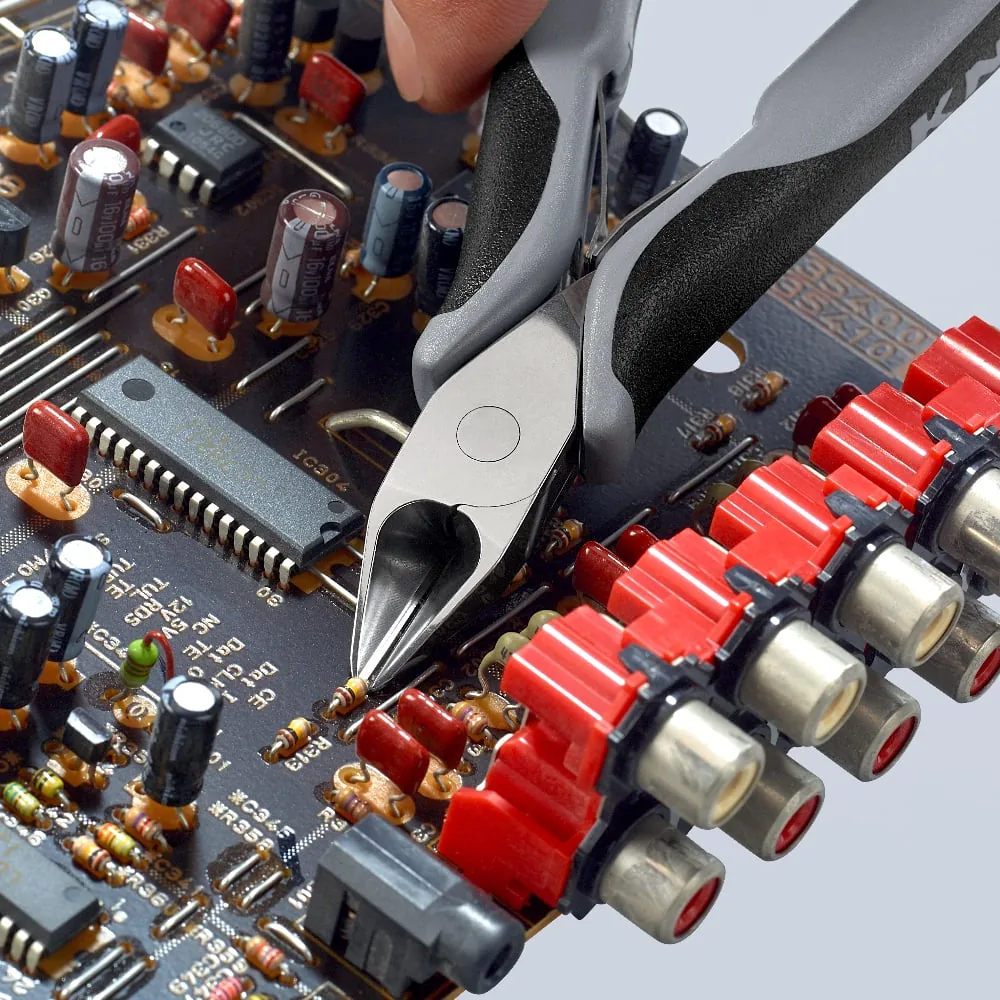Kìm cắt chống tĩnh điện KNIPEX 77 42 130 ESD, đầu nhọn không vát, cắt sát thumbnail 7